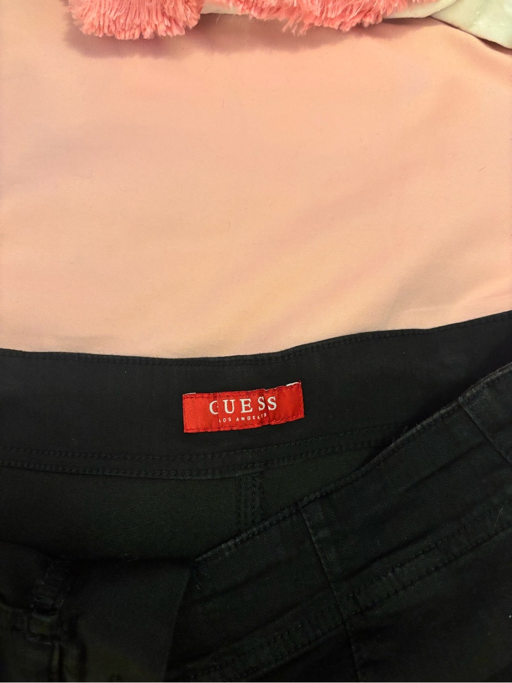 Guess High-Waist Black Women's Shorts - Picture 3 of 5